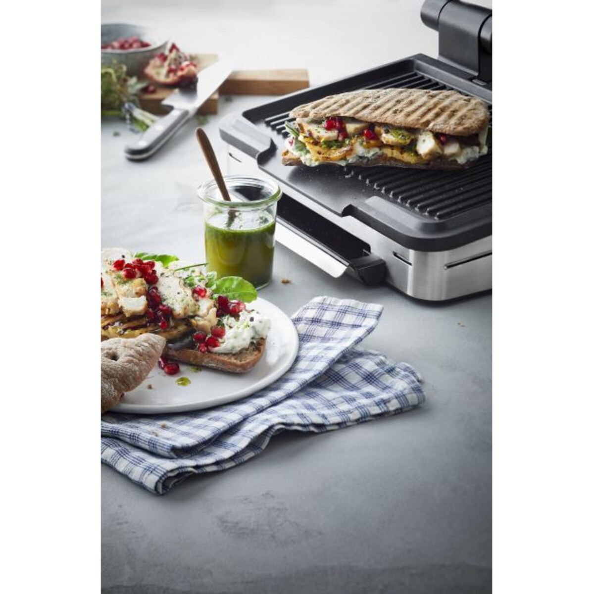 Grill elektryczny stołowy Profi Plus Grill Perfection, 39.6 x 37.7 x 15.3 cm, WMF