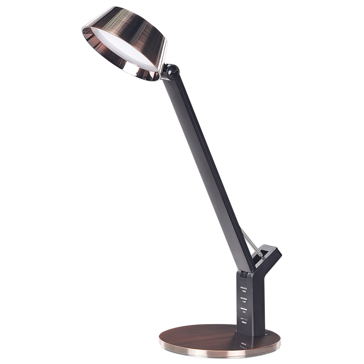 Lampa biurkowa LED CHAMAELEON Ze ściemniaczem Metal Miedziany