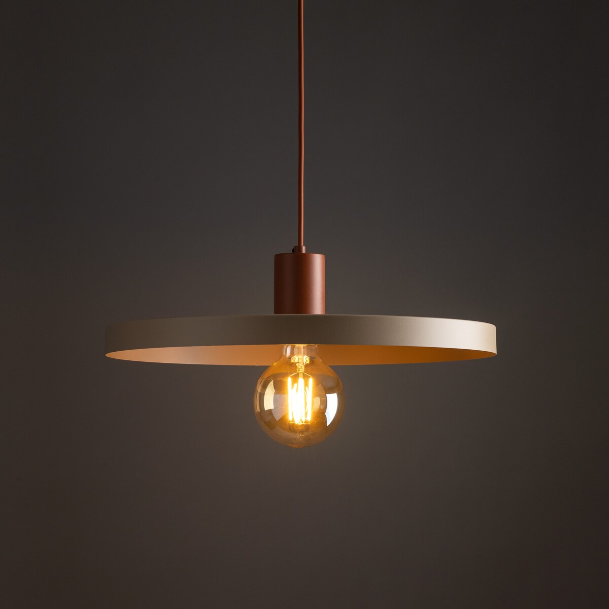 Lampa Wisząca SILA BRICK SABIA Ceglasty 40 cm E27 TK Lighting