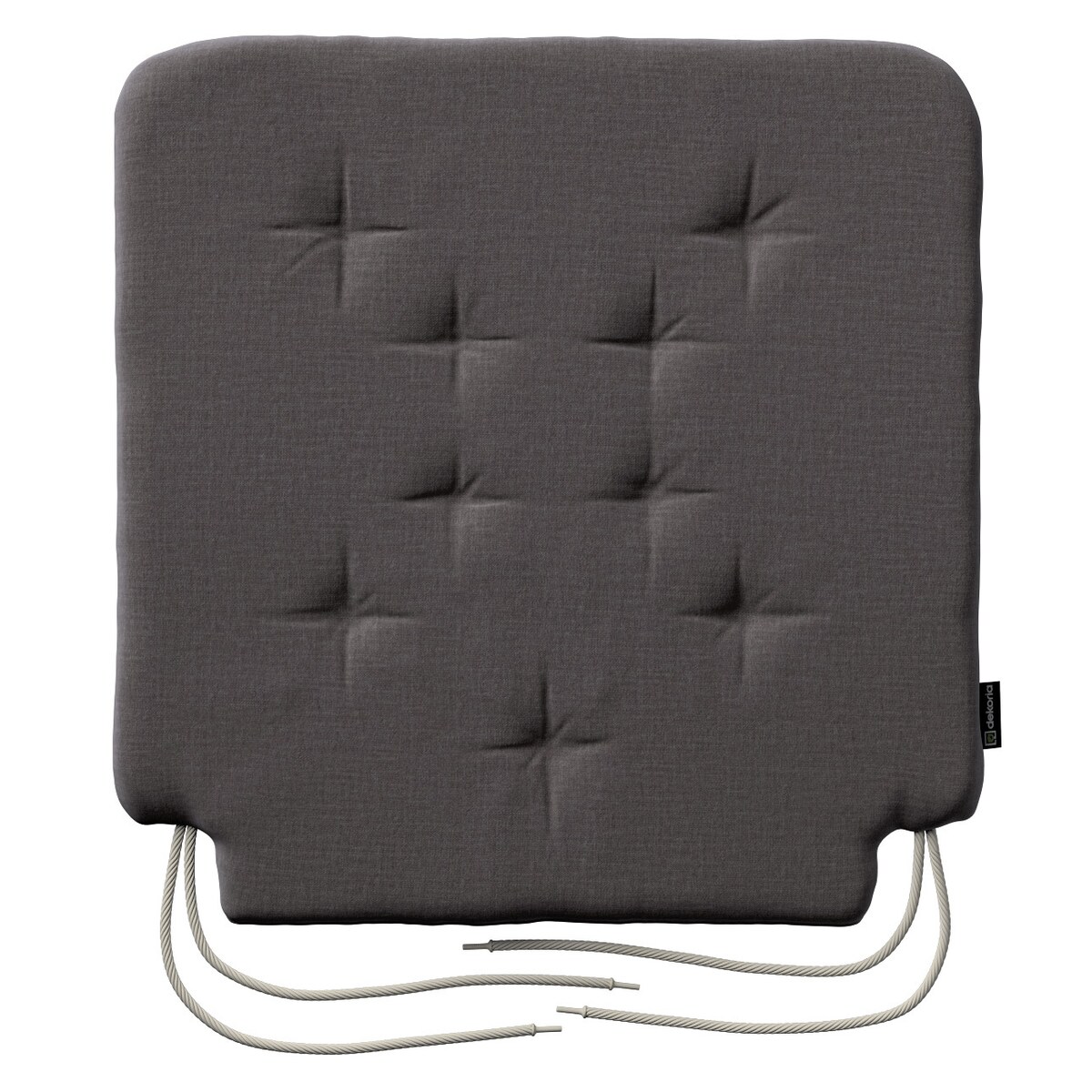 Poduszka na krzesło Olek, brązowy welwet, 42 x 41 x 3,5 cm, Ingrid