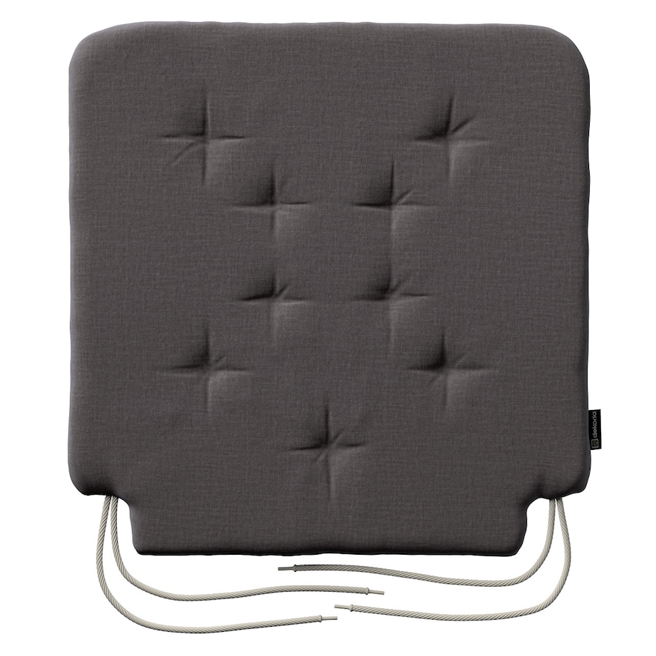 Poduszka na krzesło Olek, brązowy welwet, 42 x 41 x 3,5 cm, Ingrid