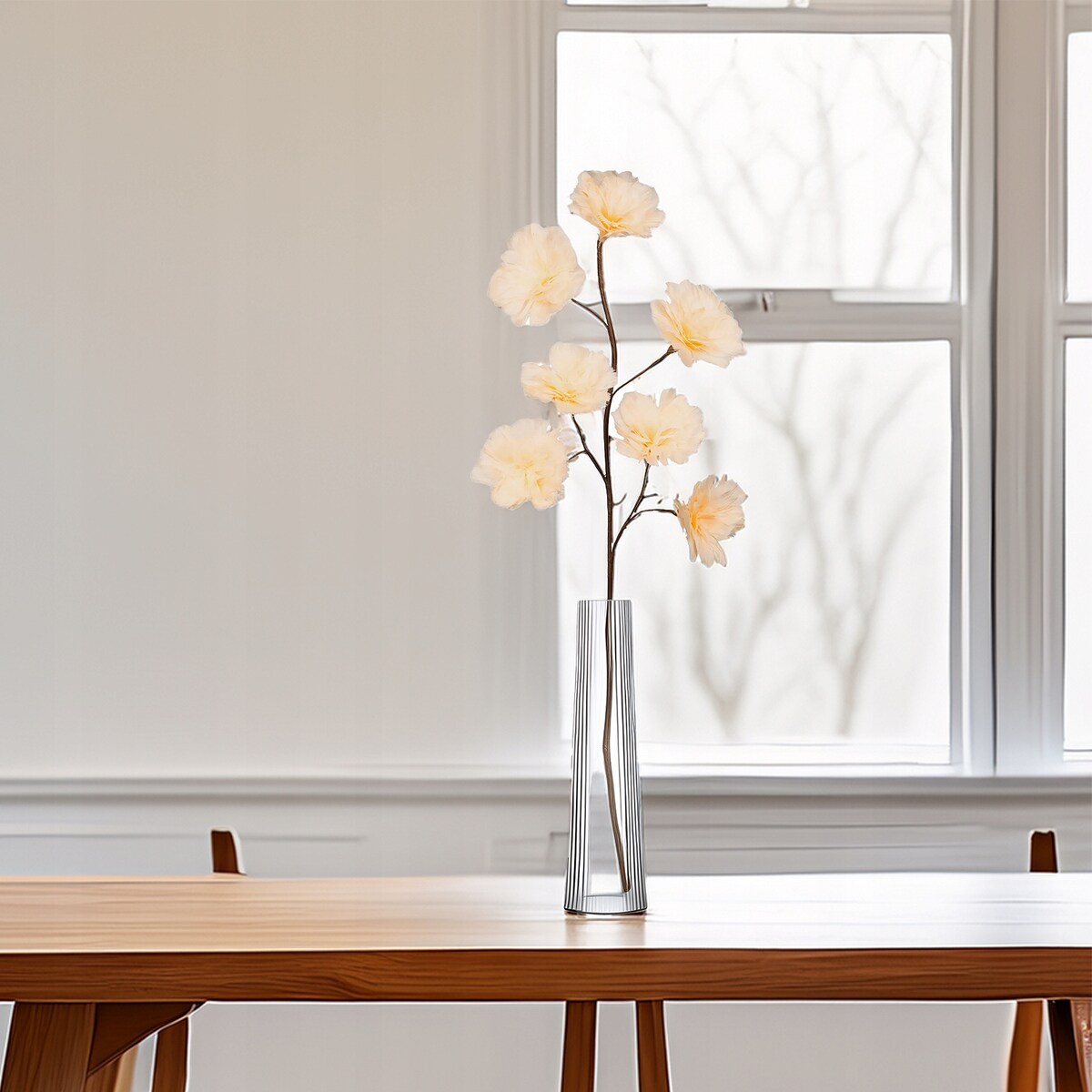 SZTUCZNA GAŁĄZKA kwiat dekoracyjna ozdoba do wazonu NATURALNE PIÓRA 100cm