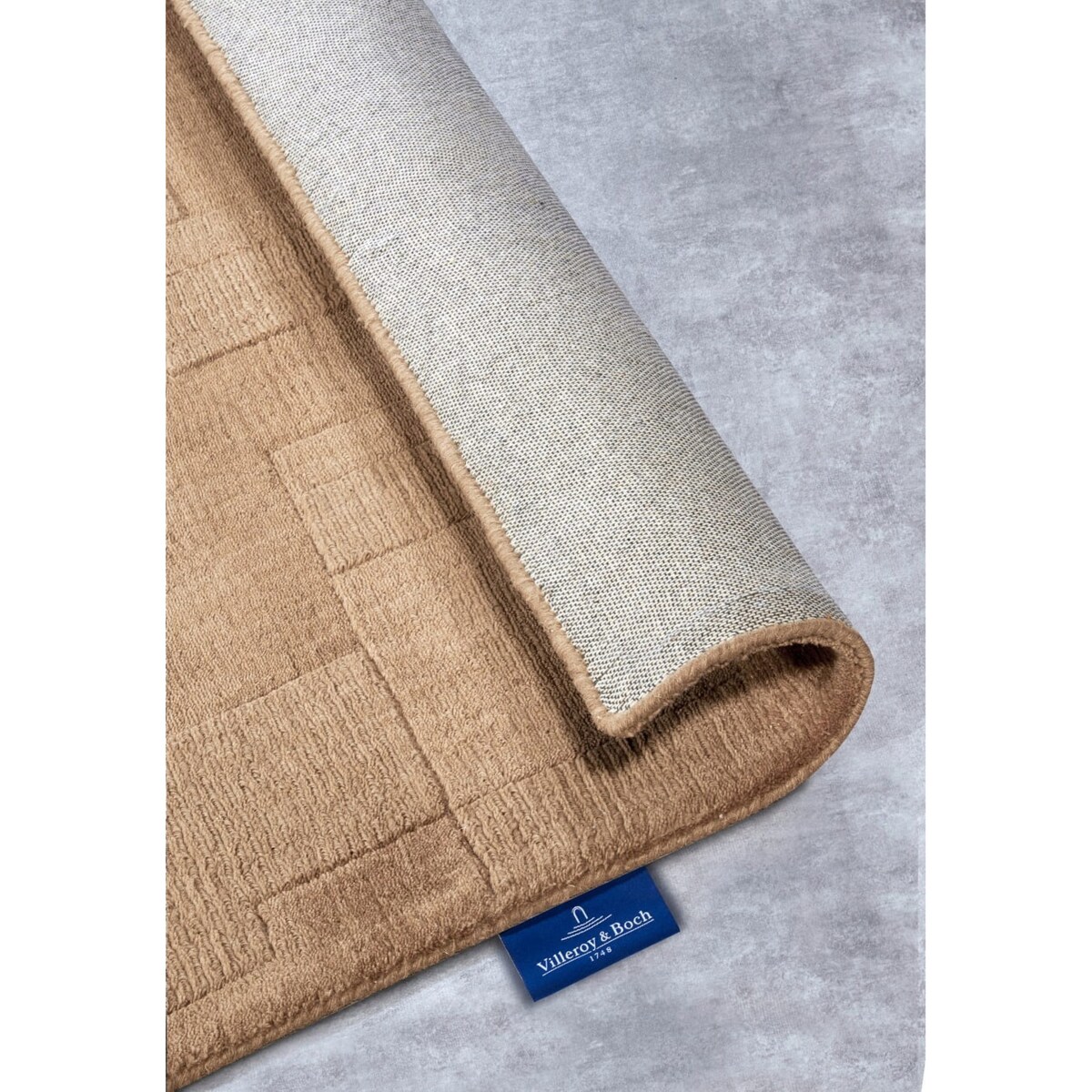 Chodnik wełniany do korytarza 80x250cm, brązowy nowoczesny wzór 3D