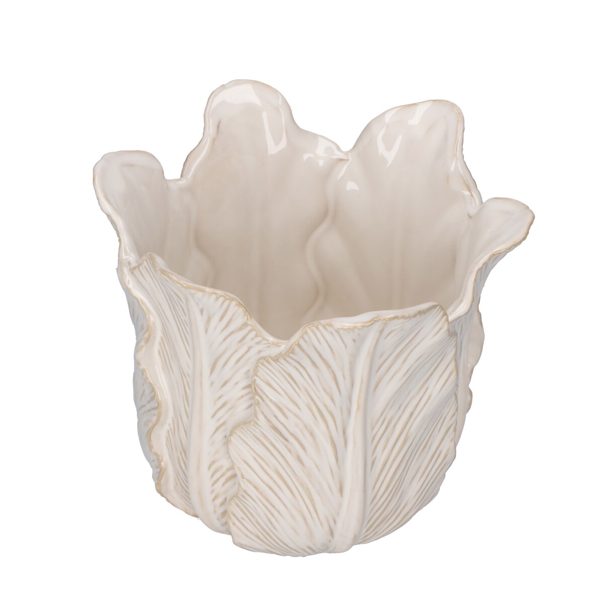 RITUALI DOMESTICI DORDOGNA Wazon ozdobny L biały