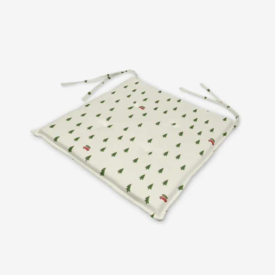 Poduszka świąteczna na krzesło - Minimalistyczny las