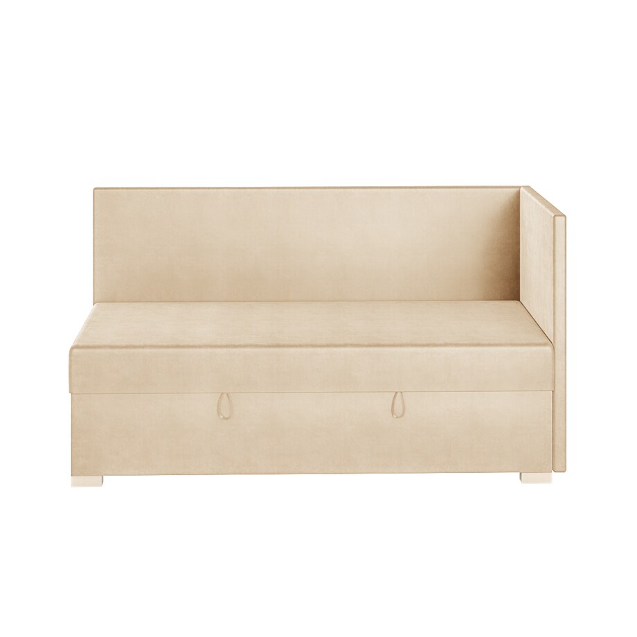 Mesonica Łóżko Flexi, beżowe, 90x200, Prawostronne