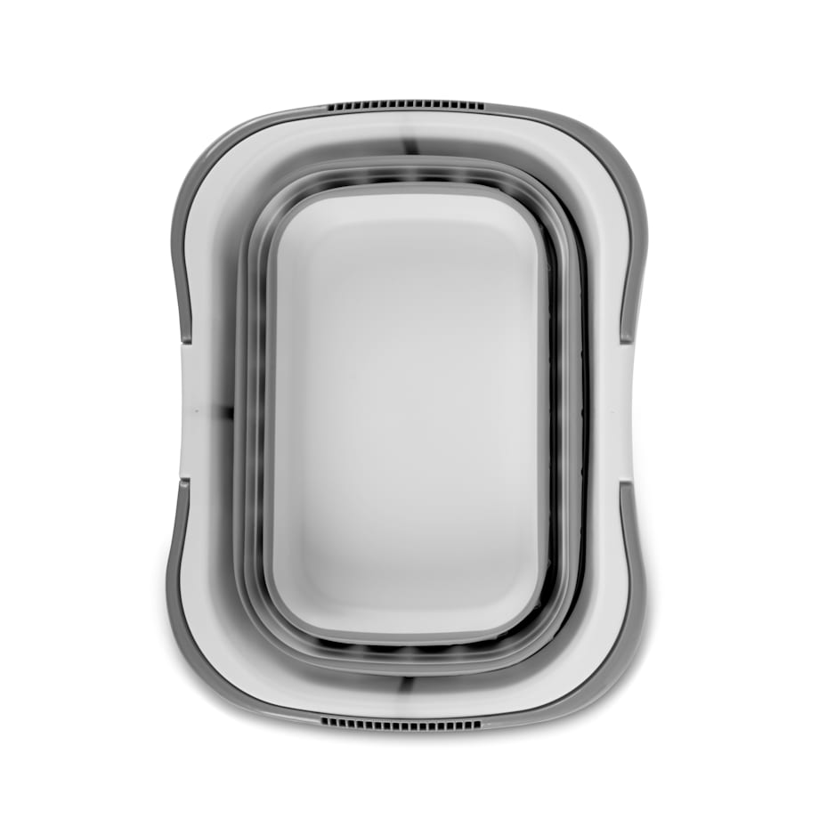 Kosz na pranie silikonowy składany z uchwytami 50l Massido