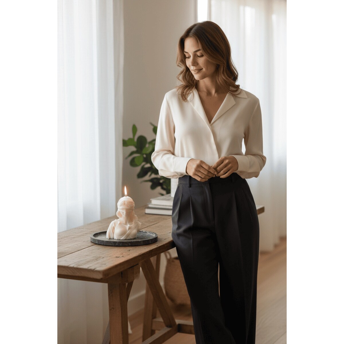 Świeca sojowa Margot L w formie dekoracyjnego popiersia – elegancka ozdoba do stylowych wnętrz