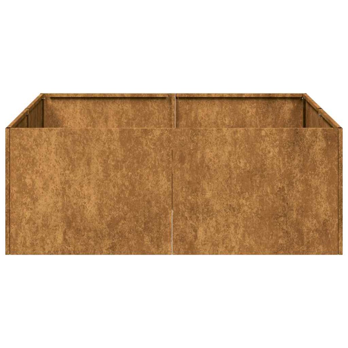 vidaXL Doniczka Rusty 80x80x30 cm Stal nierdzewna