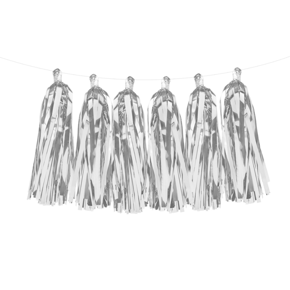 Girlanda frędzle, srebrny