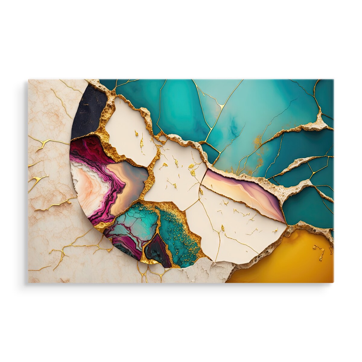 Obraz na płótnie abstrakcyjny marmur 70x50cm