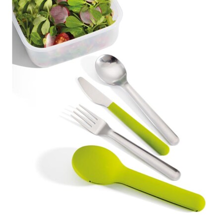 Zestaw sztućców podróżnych w etui zielony GoEat, Joseph Joseph