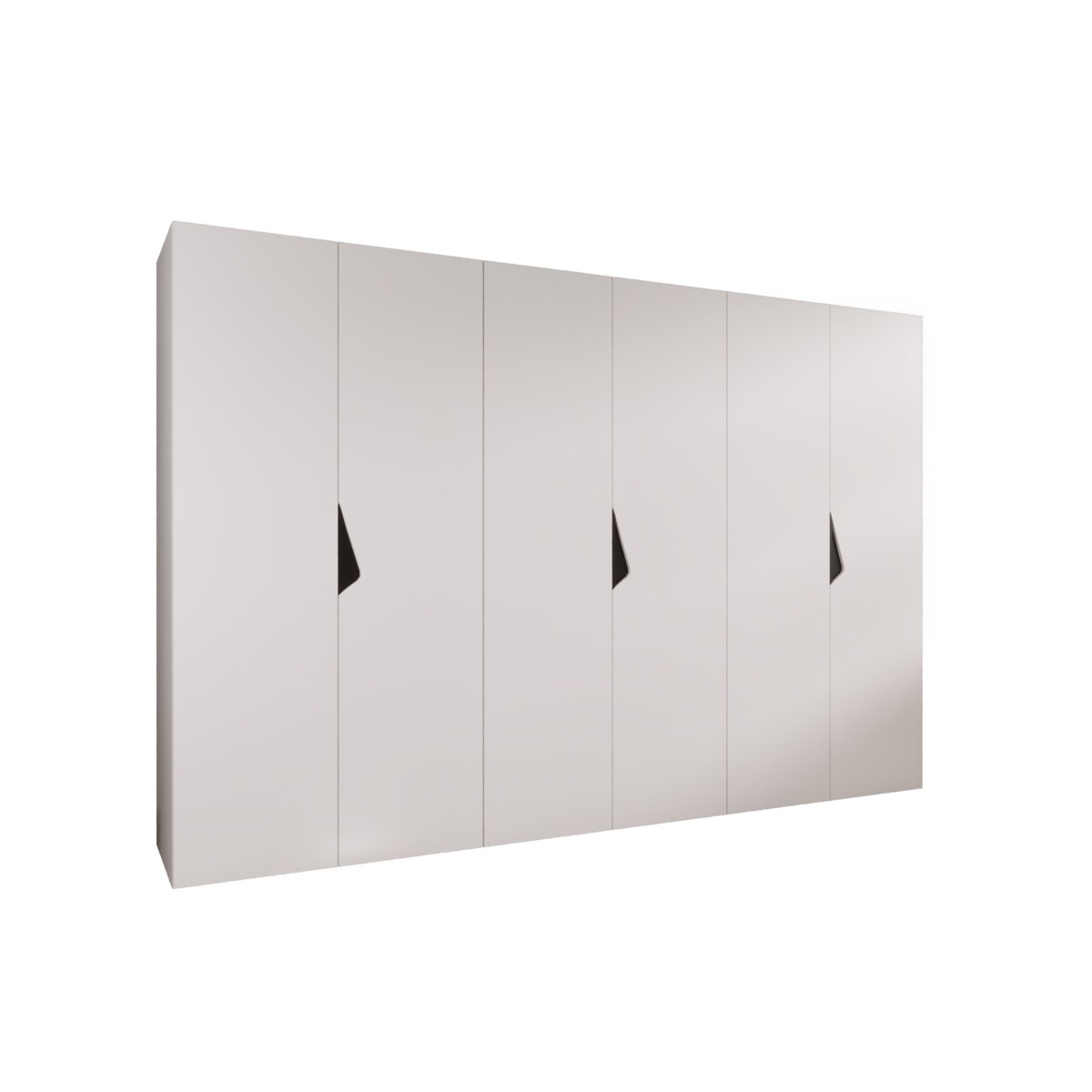 Szafa uchylna Sandi 1 300 (3X100) wys 202 cm Biały + u Czarny