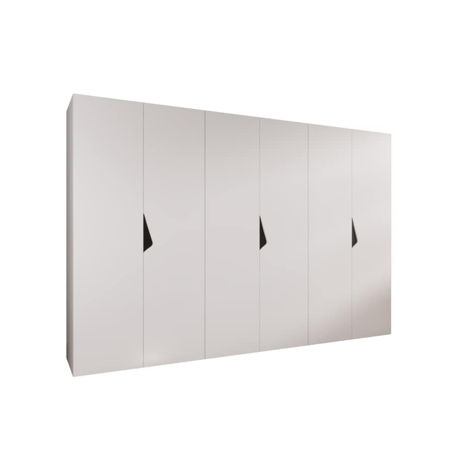 Szafa uchylna Sandi 1 300 (3X100) wys 202 cm Biały + u Czarny