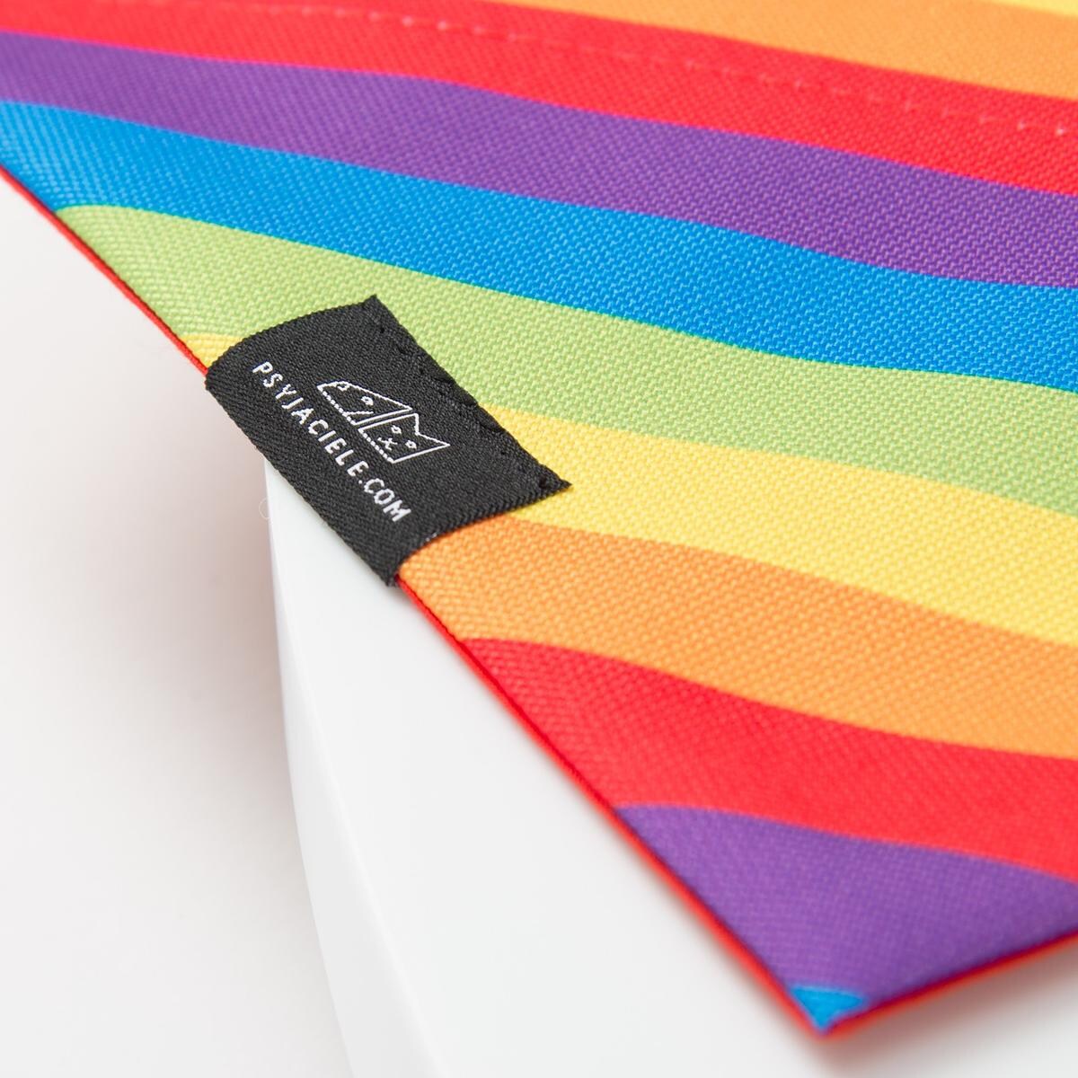 Bandanka "Miłość, równość, gryzaki" na obrożę - Rozmiar: M, Rodzaj: Do obroży