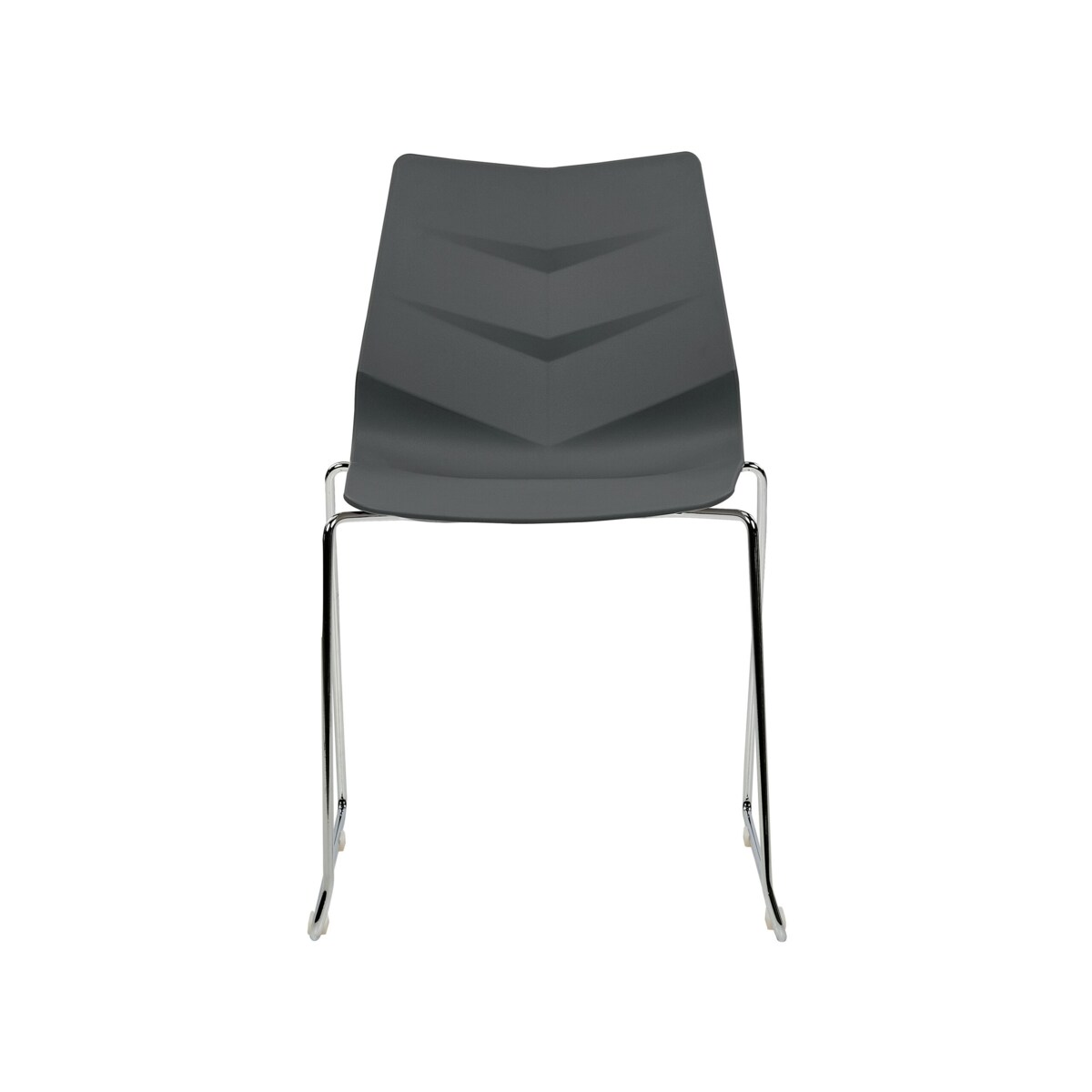 Zestaw 4 krzeseł do jadalni ciemnoszary HARTLEY