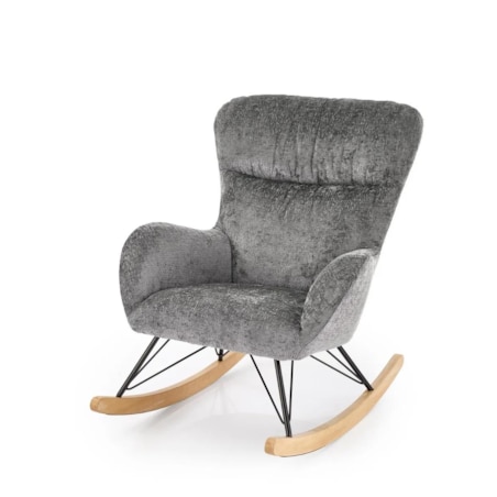 Fotel bujany CASTRO szary