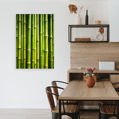 Obraz do salonu biura kuchni, Zielony bambus rośliny 40x60