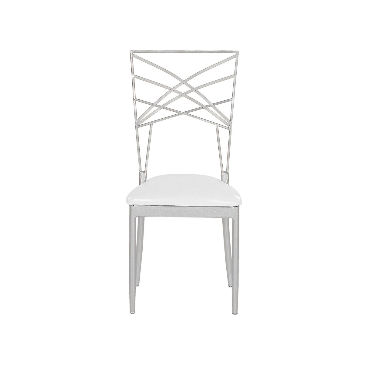 Zestaw 2 krzeseł do jadalni srebrny GIRARD