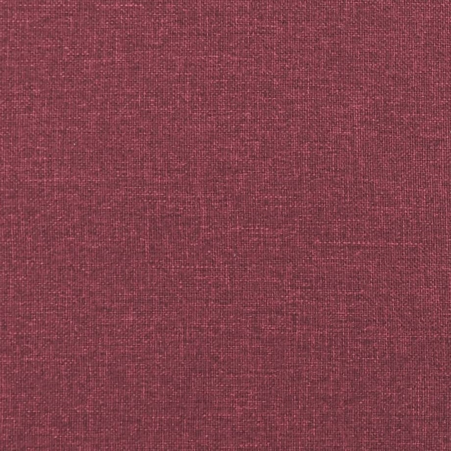 vidaXL Sofa 2-osobowa, winna czerwień, 140 cm, tapicerowana tkaniną