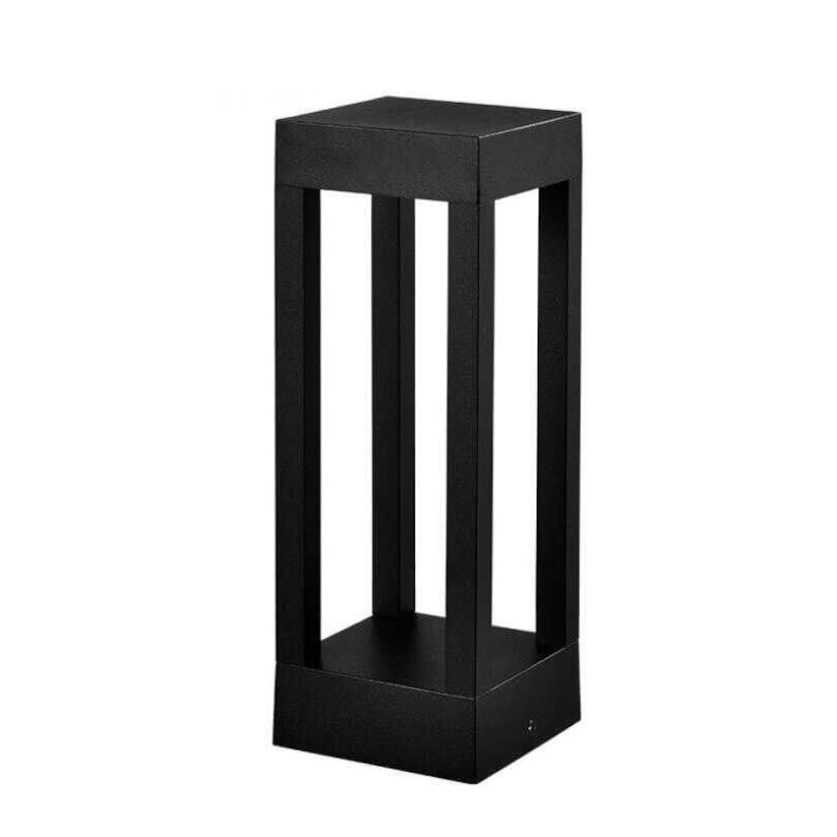 Stojąca LAMPA zewnętrzna QUBE ABIGALI-GLQ400WW 7W Abigali ogrodowa OPRAWA metalowa LED 7W 3000K outdoor IP65 czarna