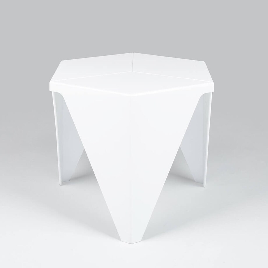 Nietuzinkowy stolik do salonu Clove KH010100218 art. Deco biały, King Home
