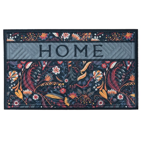 Wycieraczka gumowa pod drzwi 45x75 cm Baxter kwiaty