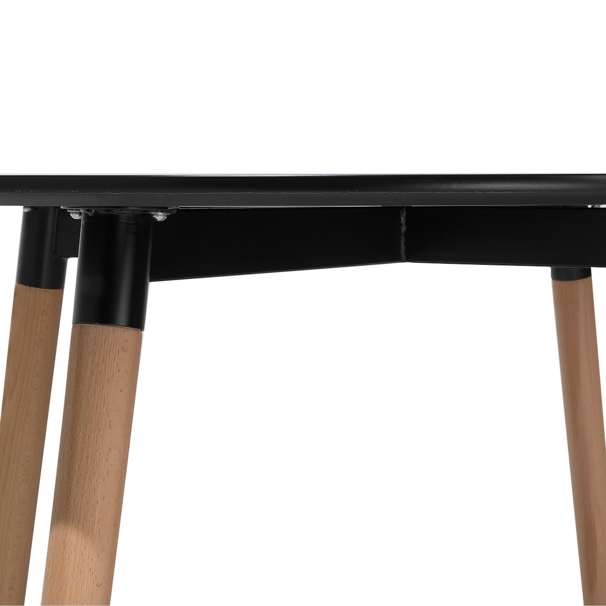 Stół do jadalni BOVIO Czarny 120 cm 120 cm