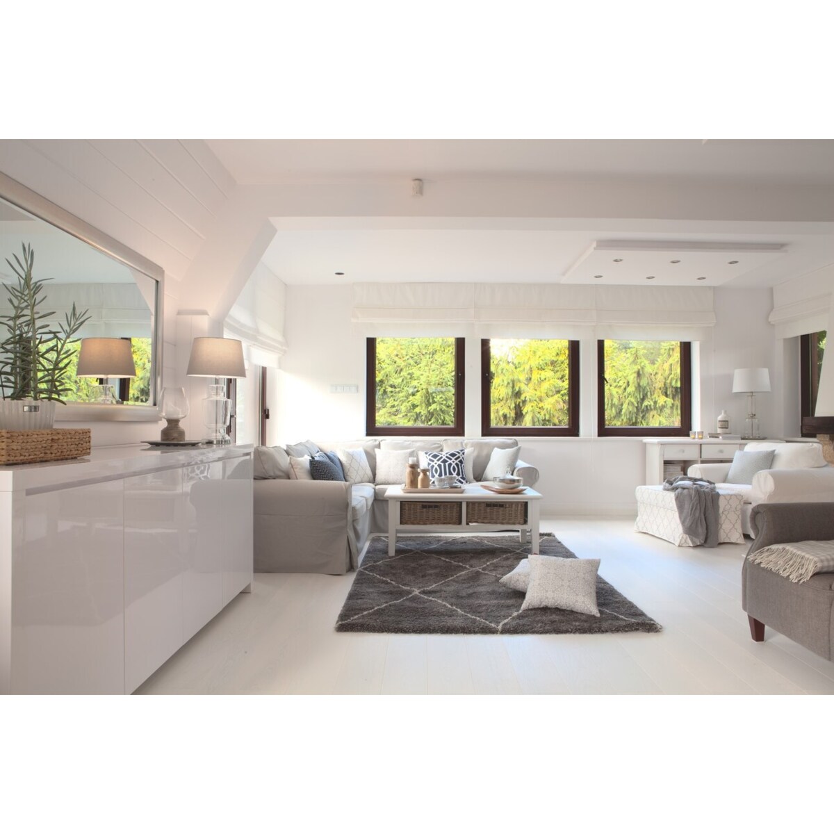 Dywan Royal Rhombs dark grey/cream 160x230cm, 160 x 230 cm