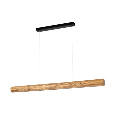 Drewniana Lampa Wisząca BRITOP Lighting Lucas 1xLED 38W Sosna Bejcowana Brązowa FSC, Ściemniacz Dotykowy, 1 szt.