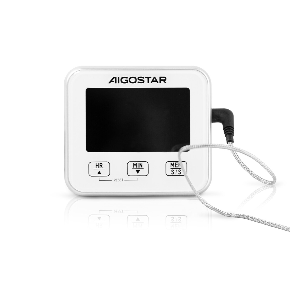 Termometr Kuchenny Magnes Led Do Piekarnika Grilla Wędzarni Sonda Baterie