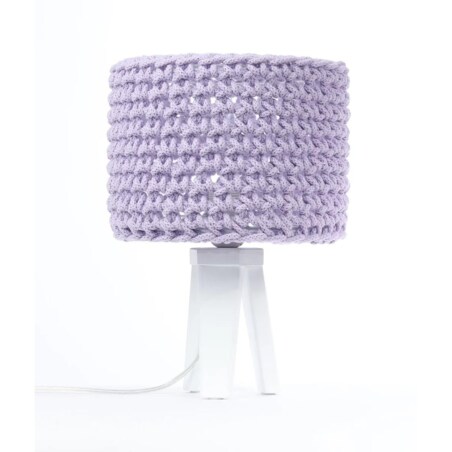 Lampa stołowa COTTON WOOD fioletowa
