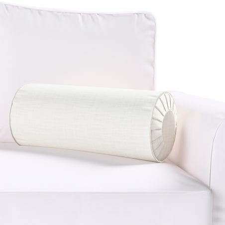 Poduszka wałek z zakładkami, ecru, Ø20 x 50 cm, Harmony