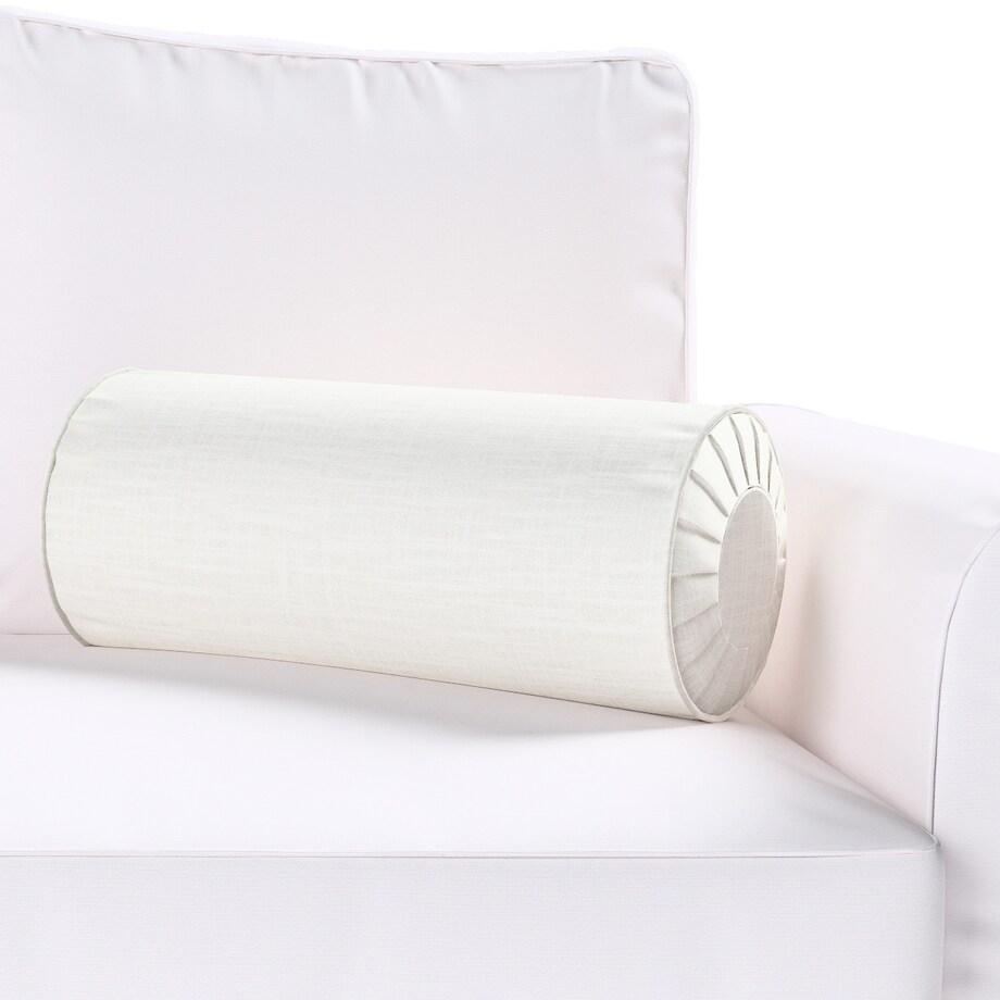 Poduszka wałek z zakładkami, ecru, Ø20 x 50 cm, Harmony