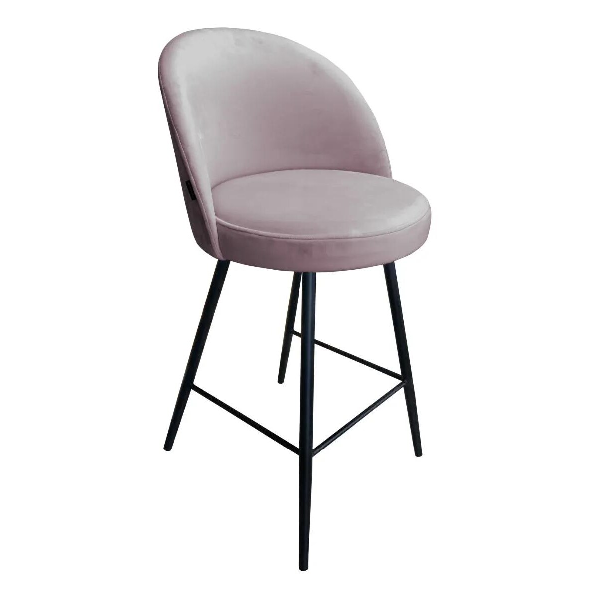 Hoker niski TANEW VELVET jasno różowy