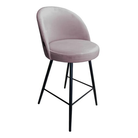 Hoker niski TANEW VELVET jasno różowy