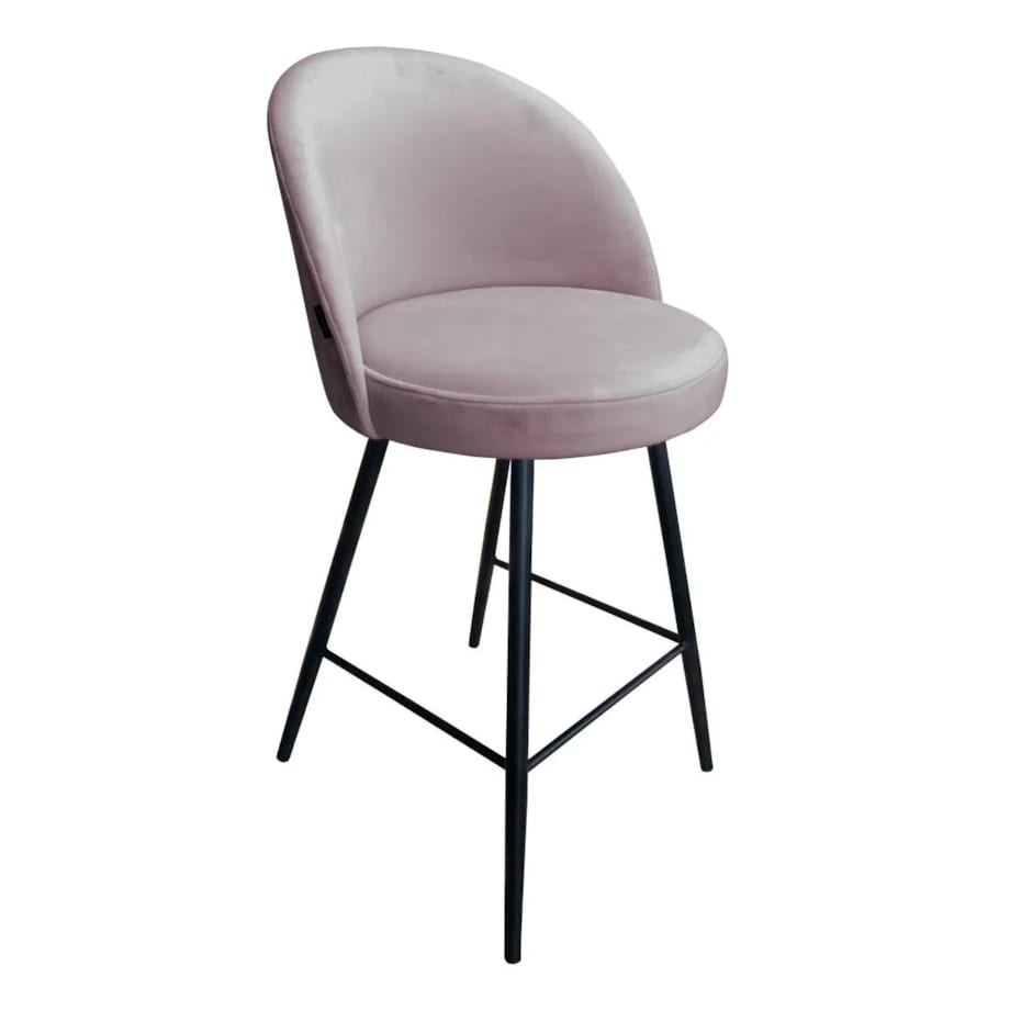 Hoker niski TANEW VELVET jasno różowy