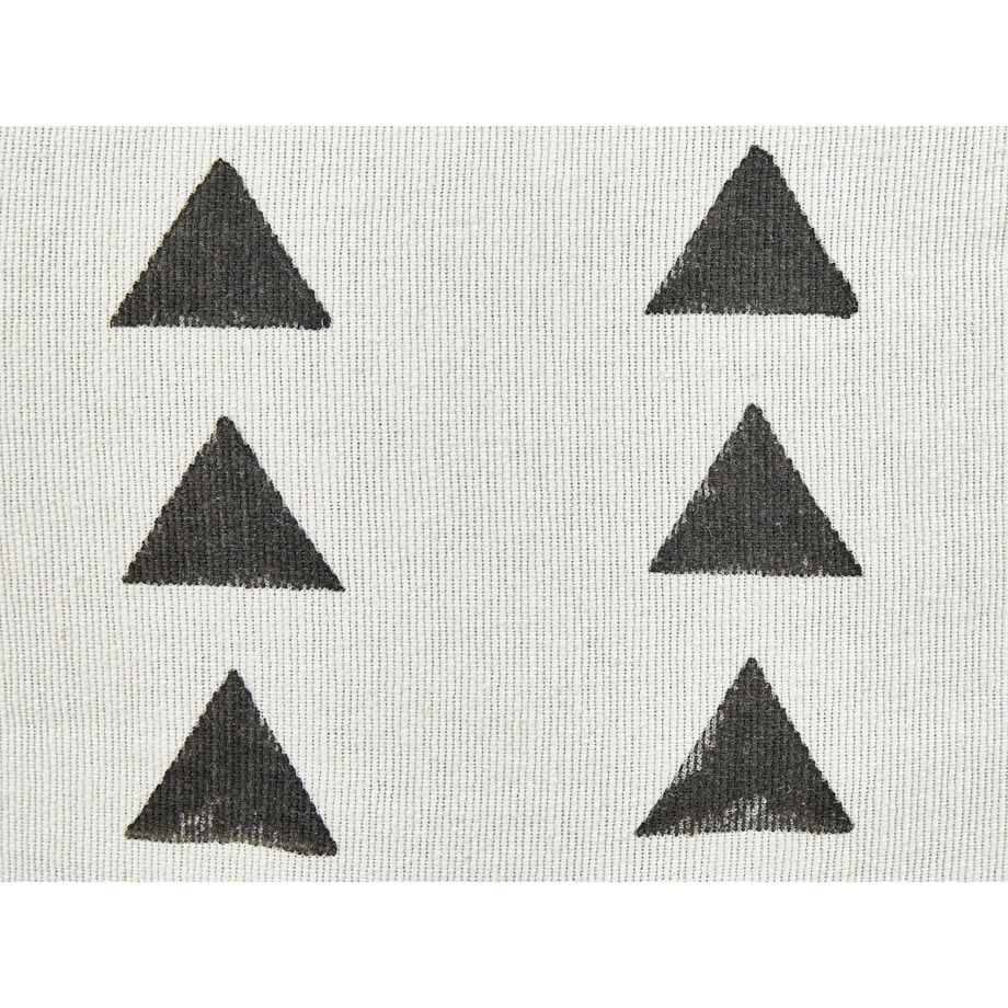 Puf bawełniany 45 x 45 cm biało-czarny TARODI