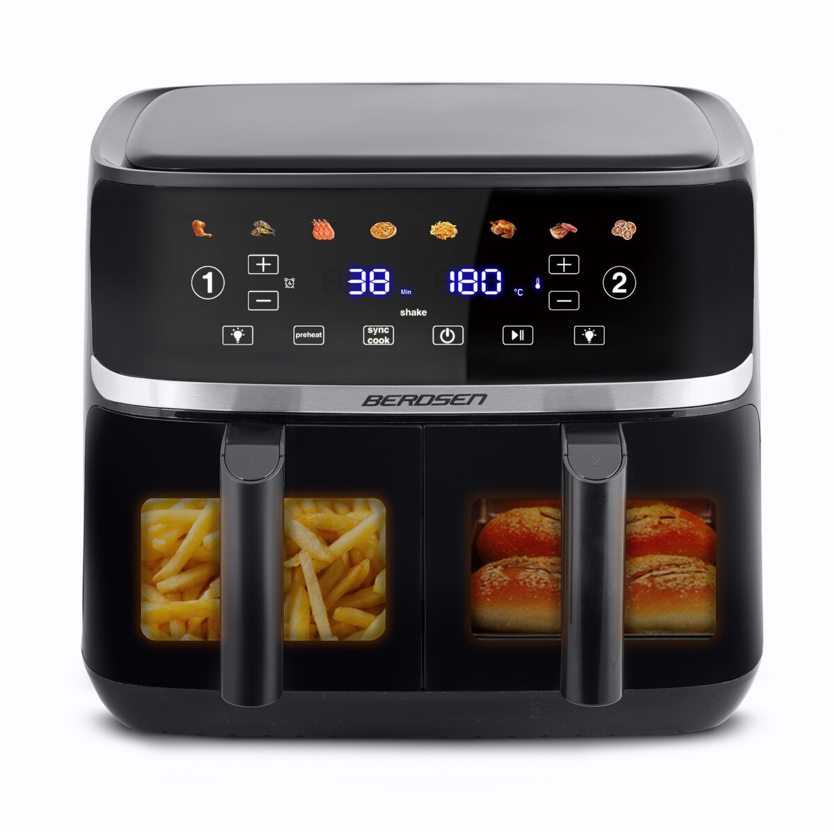 Frytkownica beztłuszczowa 10,2l Air Fryer frytownica Berdsen 1700W