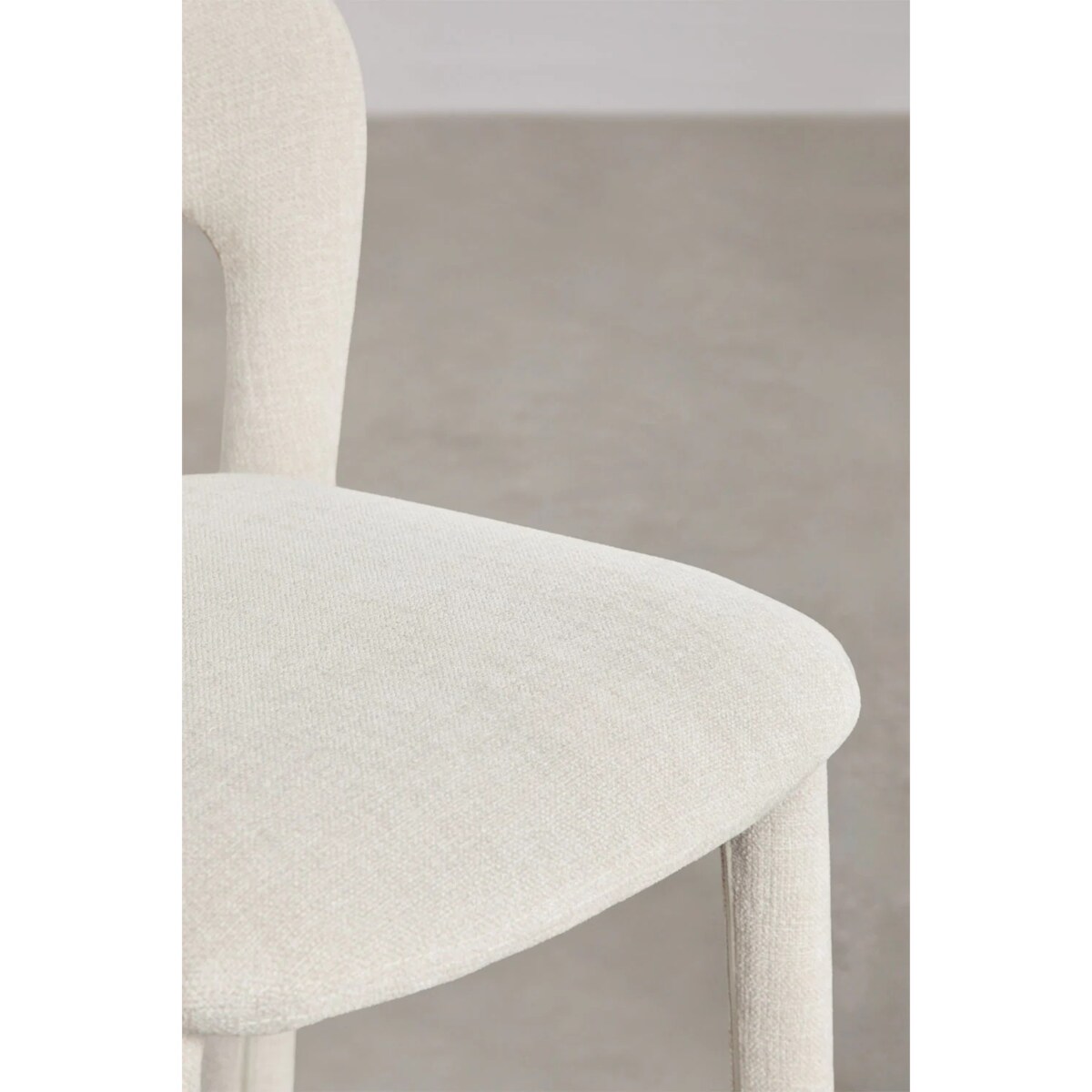 Krzesło barowe tapicerowane, brudna biel, Brussells ↑75 cm