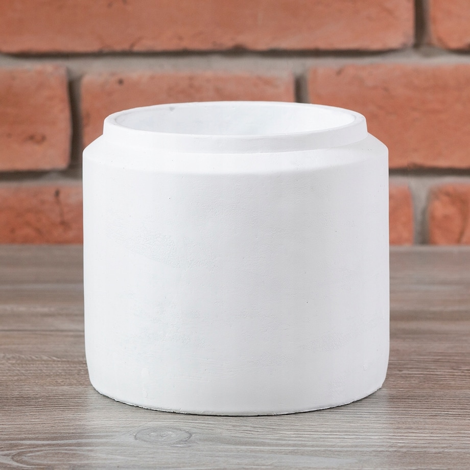 DONICA TANG betonowa biała śr. 15cm