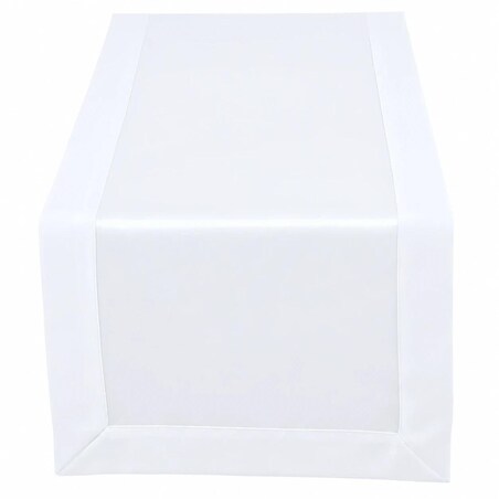 Bieżnik plamoodporny H200 biały O5 - 40x200 cm - biały
