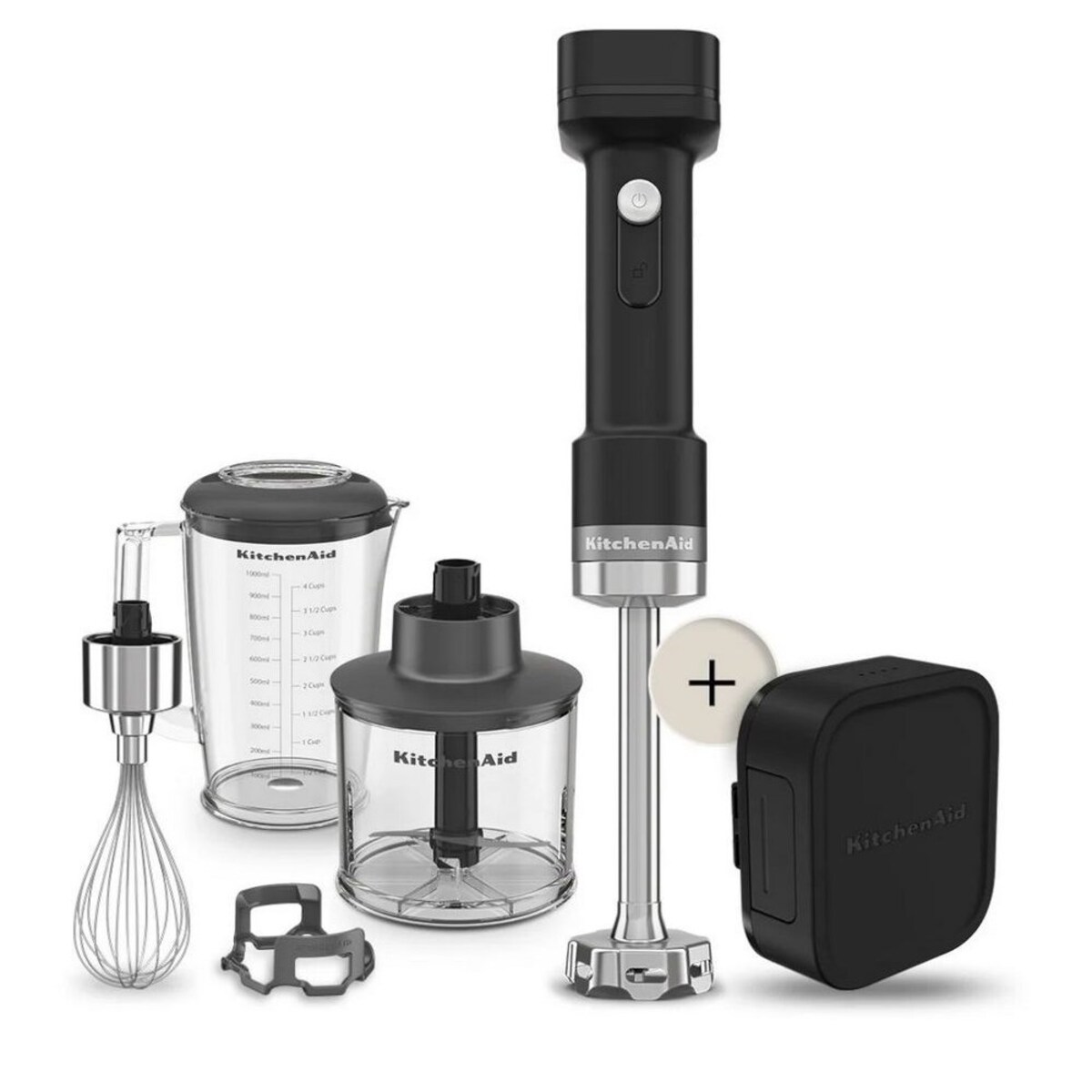 KitchenAid blender ręczny z akcesoriami i akumulatorem Go 5KHBRV75BM