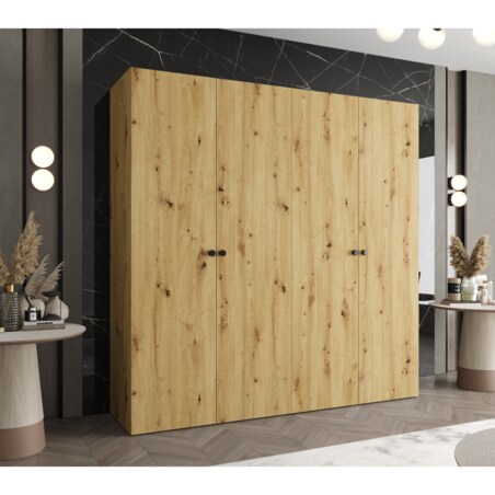 Szafa uchylna otwierana PARMA 1 200 wys. 202 cm Artisan + u. Czarny