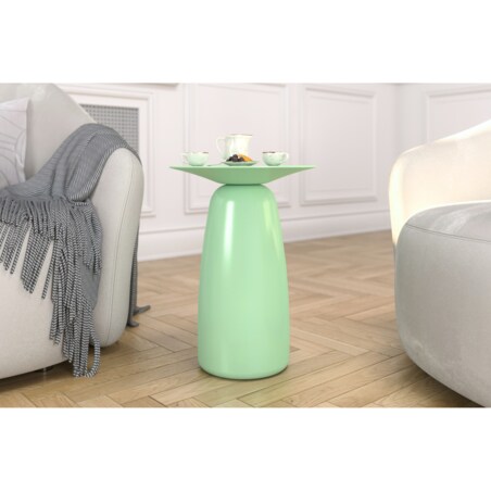 Stolik drewniany różne kolory Baobab 44, kolor pudrowa zieleń