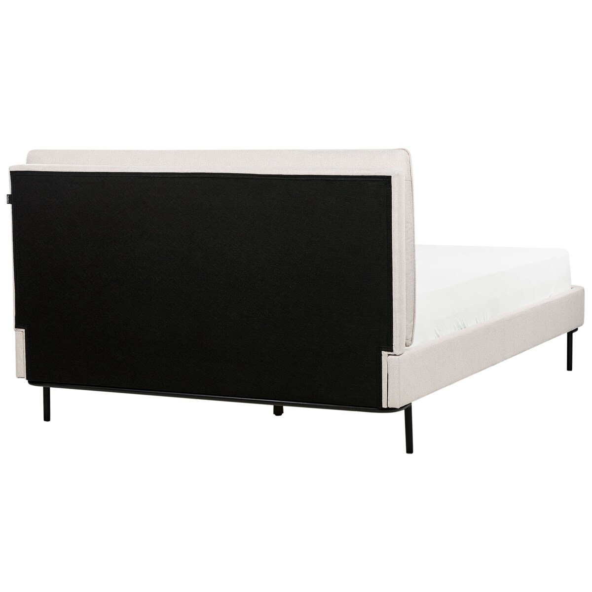 Łóżko tapicerowane 140 x 200 cm beżowe CORIO