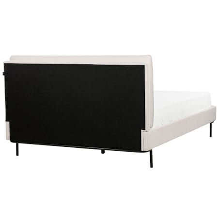 Łóżko tapicerowane 140 x 200 cm beżowe CORIO