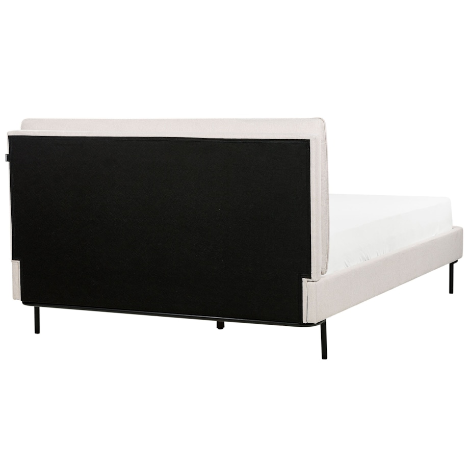 Łóżko tapicerowane 140 x 200 cm beżowe CORIO