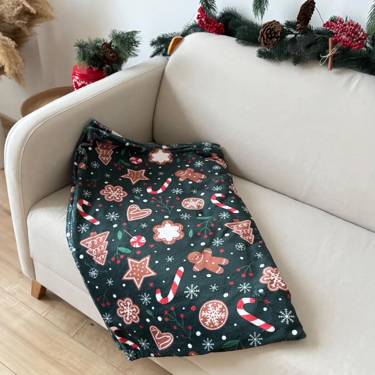 Koc świąteczny wzór Pierniczki