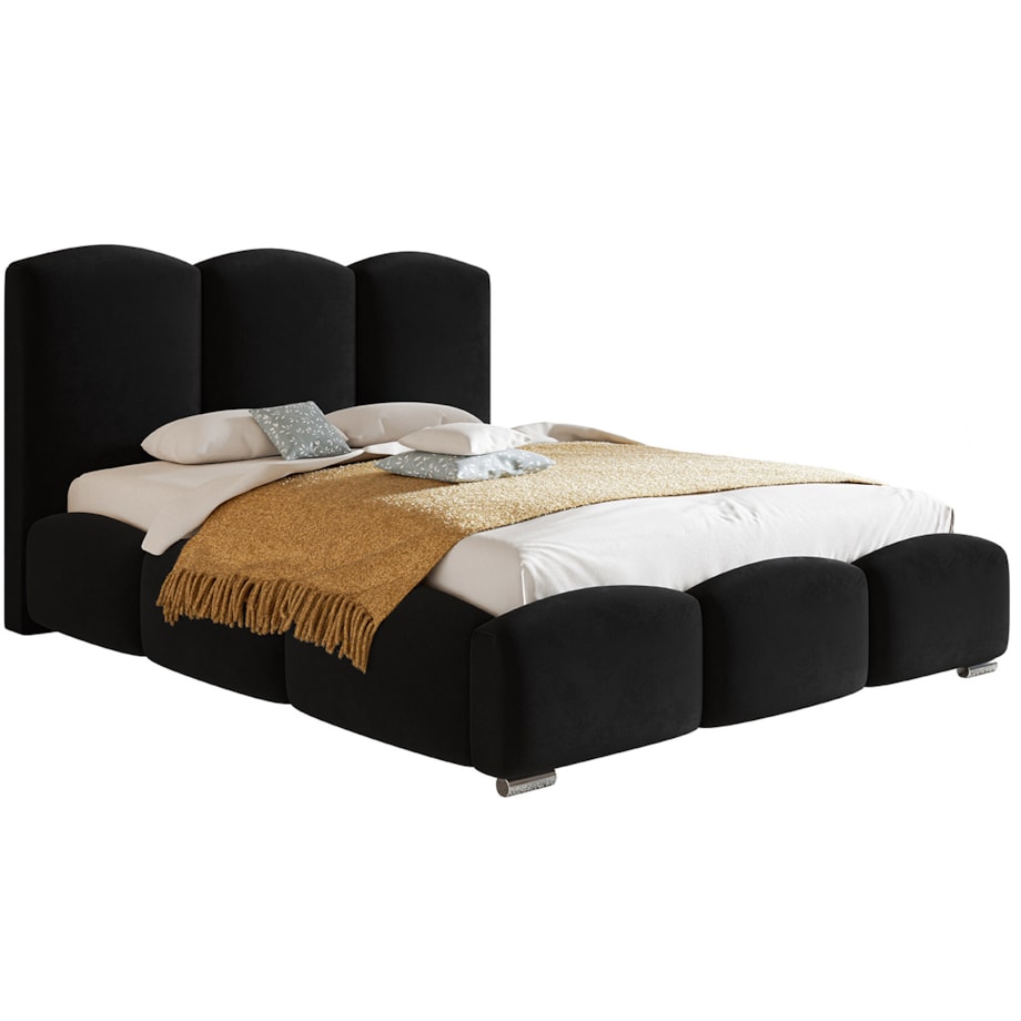 Łóżko do sypialni 180x200 BEN 14 styl nowoczesny- czarne